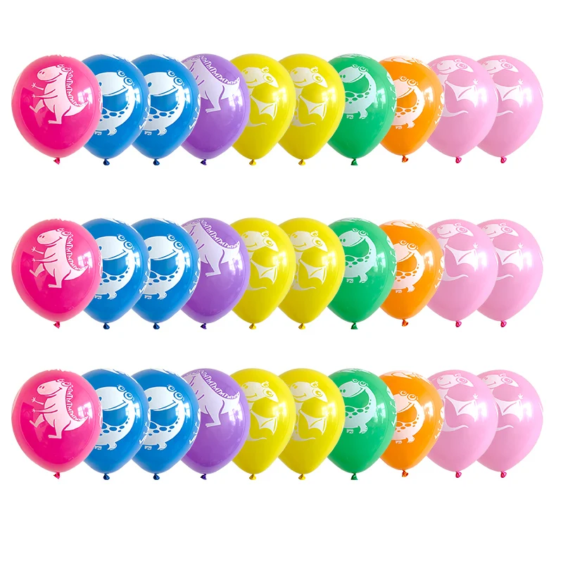 100 шт./лот 12 дюймов Дино на день рождения воздушные шары Динозавр джунгли диких