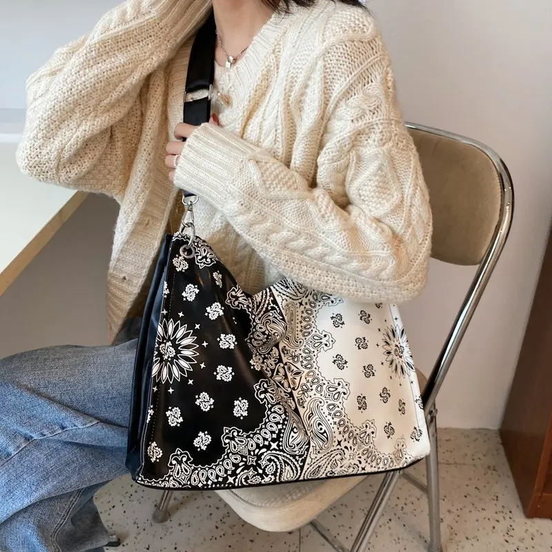 Сумка-тоут женская в китайском стиле дизайнерская вместительная холщовая