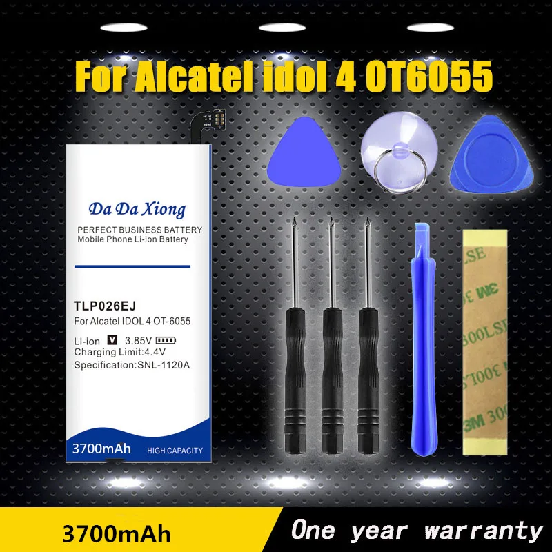 

3700mAh TLp026EJ Battery For Alcatel idol 4 OT6055 6055H 6055Y 6055U 6055 6055K 6055B +Gift tools