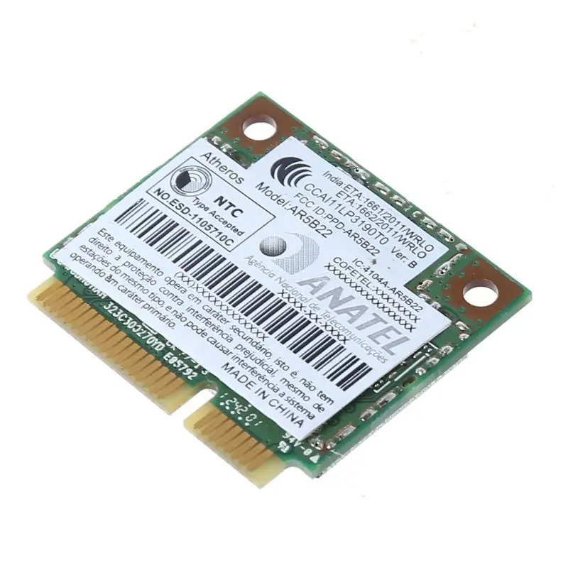 AR9462 AR5B22 WB222 мини PCIe 300 Мбит/с Bluetooth 4 0 WLAN Wi-Fi беспроводная карта 83XB | Компьютеры и
