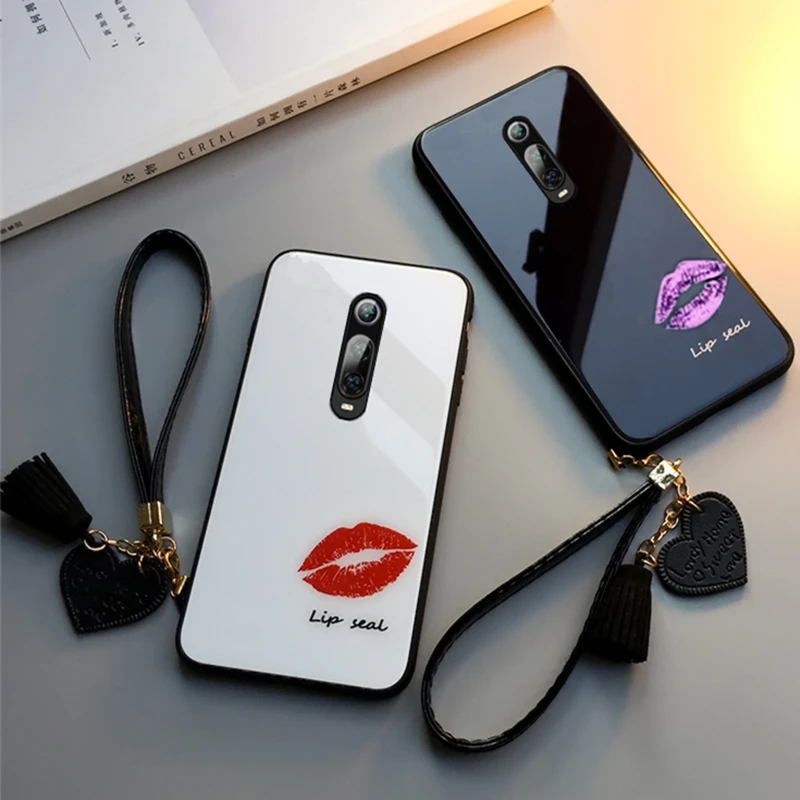 Чехол и ремешок для Oneplus 7 Pro 6 стеклянный Жесткий Телефон задняя крышка one plus Fshion