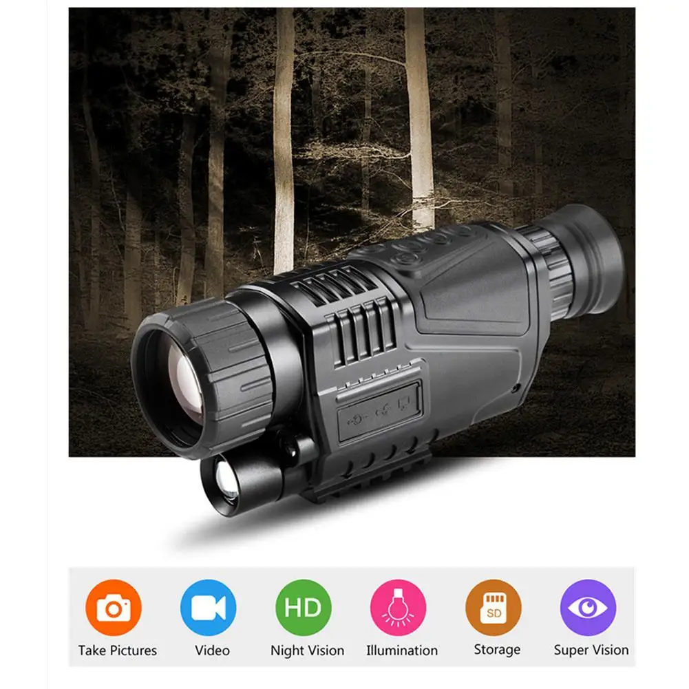 Portable HD IR Infrared Night Vision Scope Digital Monocular Telescope Wildlife Optics Big Telescopio | Инструменты