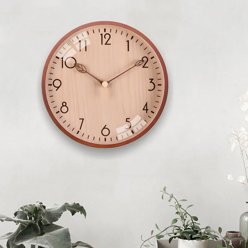 

Hutao Wooden pointers Fo DIY creative wall clock hands 10 12 inch clock Walnut wood needle Quartz Clock replace part Accessories