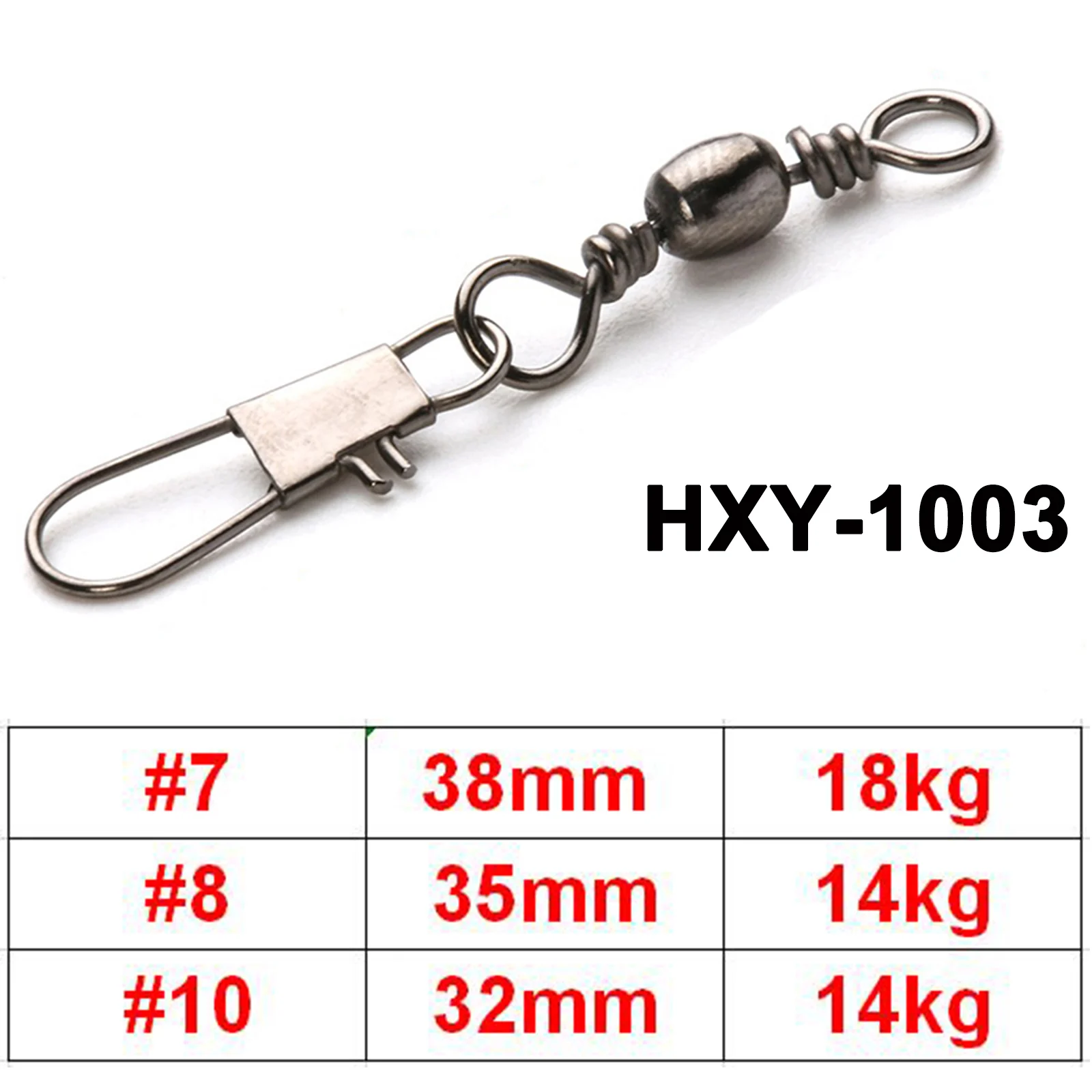 HXY-1003 50pc Maximumcatch 20 штук#1-6 шарикоподшипник поворотный с твердым кольцом рыболовный Поворотный разъем из нержавеющей стали инструменты - Цвет: HXY-1003 50pc