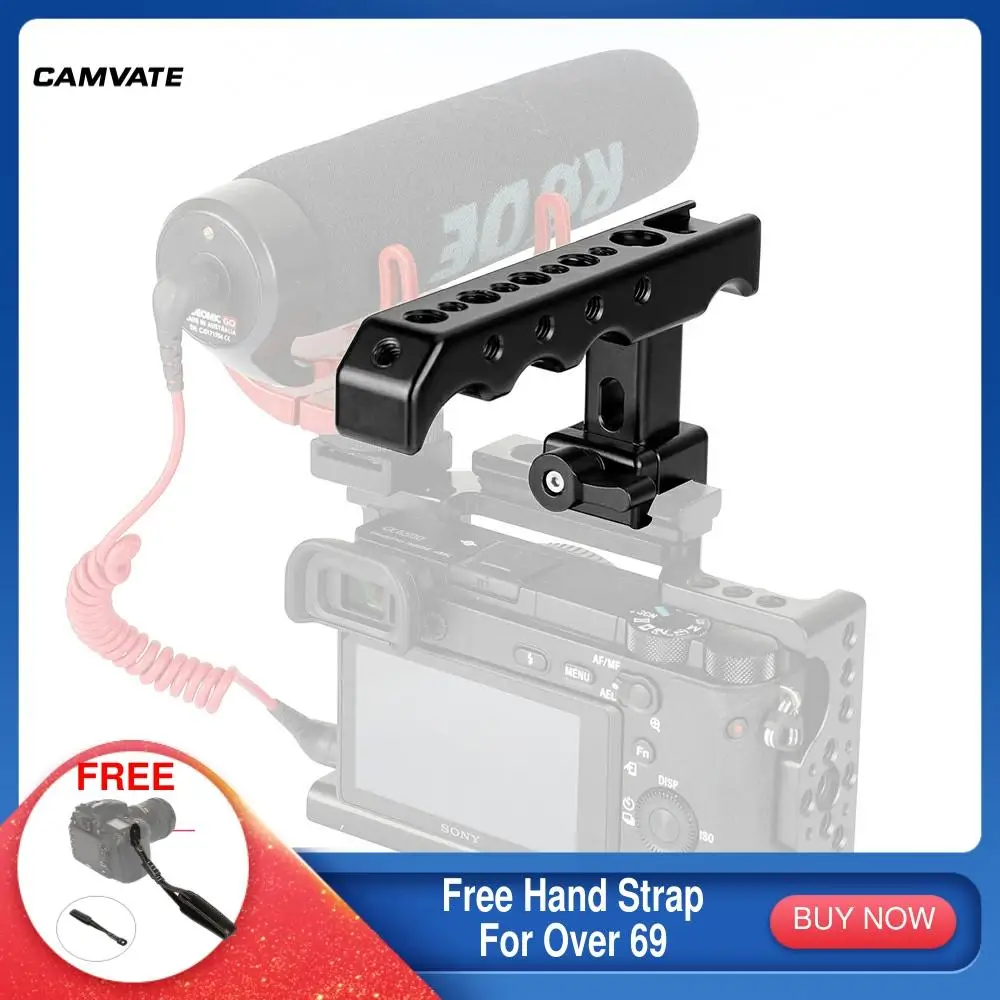 CAMVATE Quick Release НАТО сверху сыр ручка с 1/4 &quot 20 &amp 3/8&quot 16 монтажными отверстиями и
