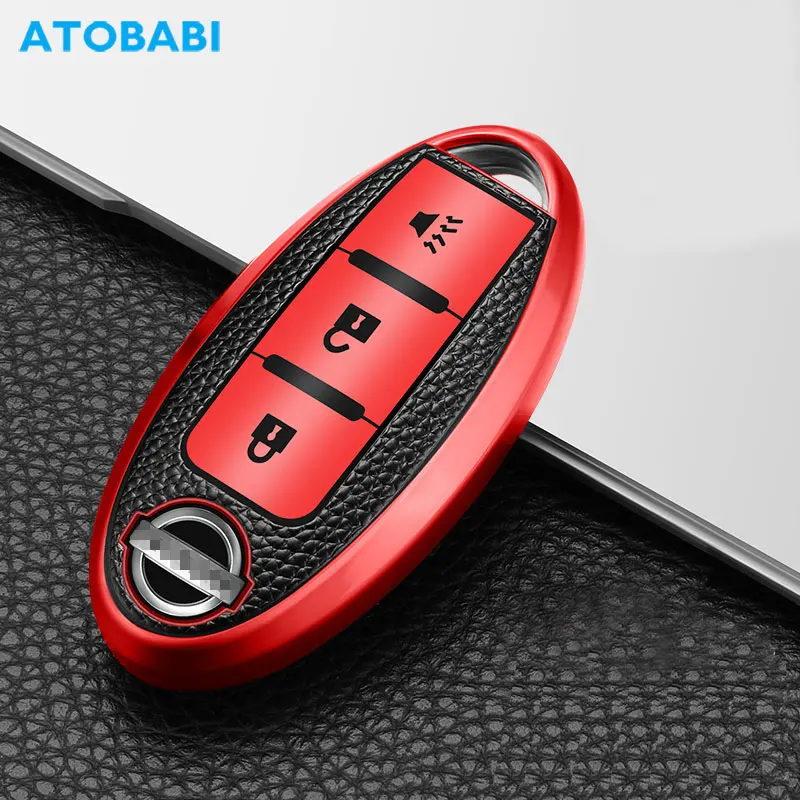 

TPU Car Key Case For Nissan Murano Pathfinder Armada Cube Quest 370Z Versa Tytan 3 Buttons Smart Remote Control Protector Cover