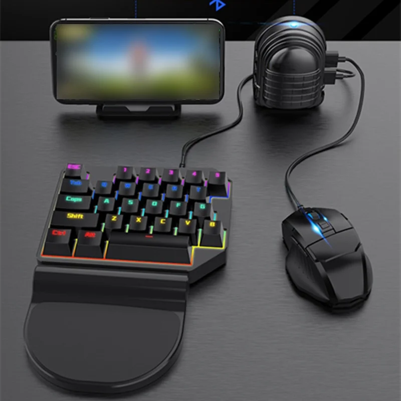 

MIX3 Game Keyboard Mouse Converter Gamepad Pubg Mobile Peripherals USB ABS Game Controller Adjustable Mobile Stand High-quality