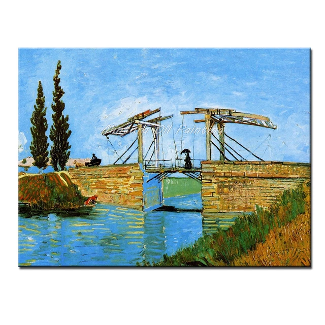 The Langlois Bridge At Arles с женской мойкой Винсента Ван Гога ручная  работа известная картина маслом на холсте Настенная картина - купить по  выгодной цене | AliExpress