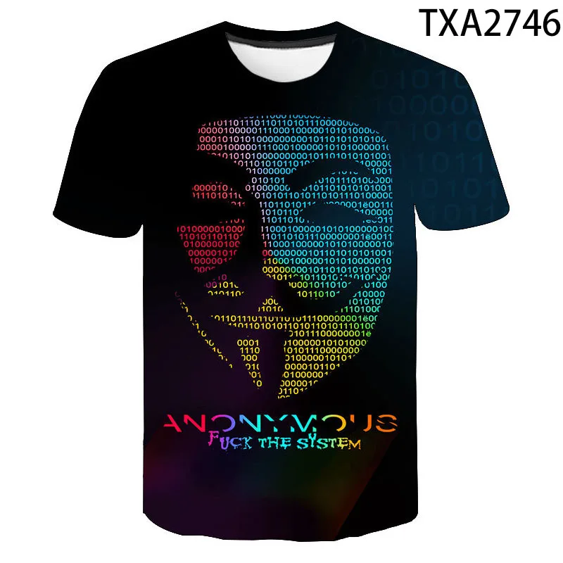 

New Summer 3D T Shirts Mask Casual Streetwear Boy Girl Kids Fashion Men Women Children Print T-shirt Cool Tops Tee