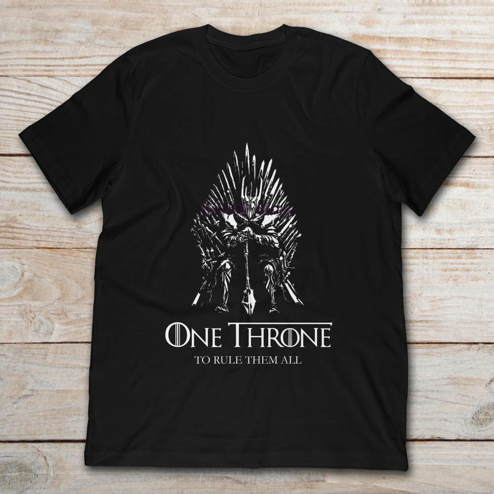 2019 бренд One Throne To Rule Them All Игра престолов Властелин колец пародия Мужская футболка|