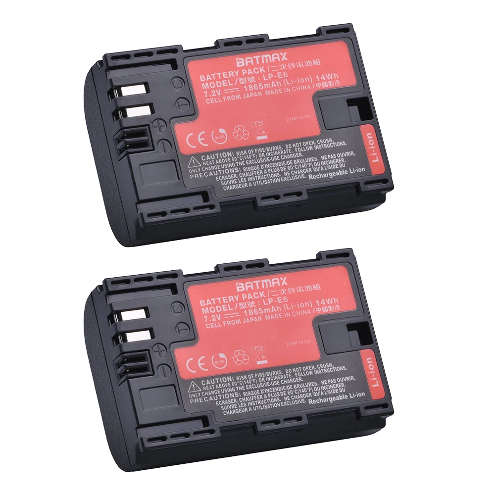 Аккумулятор Batmax LP-E6 LPE6 LP-E6N для Canon EOS 5D Mark II III 5DS 5DSR 6D 7D 60D 60Da 70D 80D | Электроника