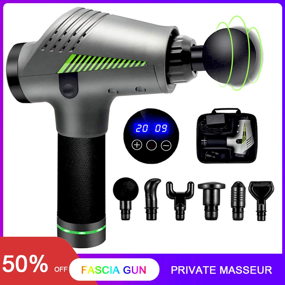 High Frequency Massage Gun Muscle Relax Body Relaxation Electric Massager With Portable Bag Therapy Gun For Fitness Massage Gun