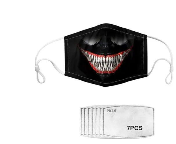 Лидер продаж забавные хлопковые антизапотевающие дышащие маски для лица с