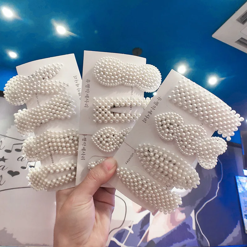 Заколки для волос в Корейском стиле элегантные шпильки с искусственным жемчугом