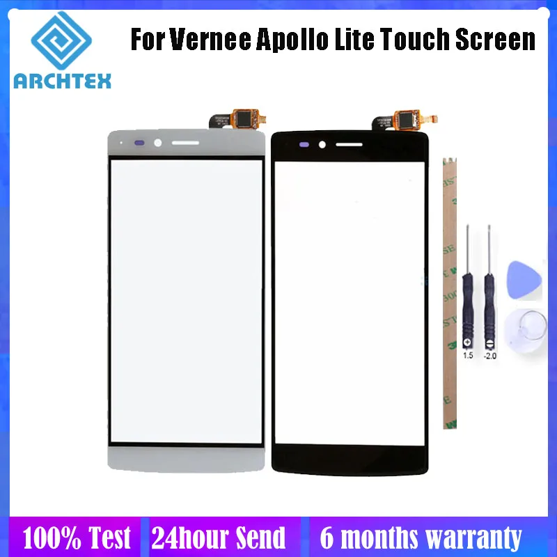 5 дюймов для Vernee Apollo Lite сенсорный экран панель идеальные запасные части стекло с