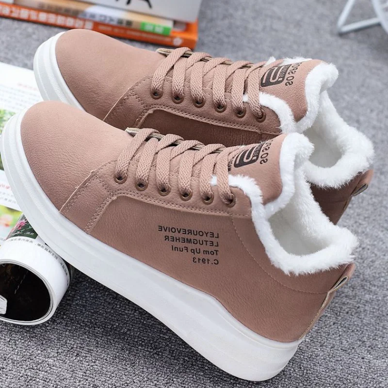

Cotton Shoes Women Men 2020 New Winter Plus Velvet All-match Student Thick-soled Thickened Warm Snow Women's Cotton Boots