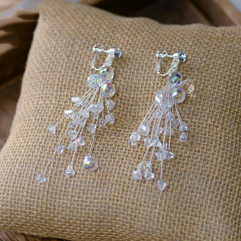 Романтическая прозрачная свадебная диадема для девочек NiuShuya шпильки волос