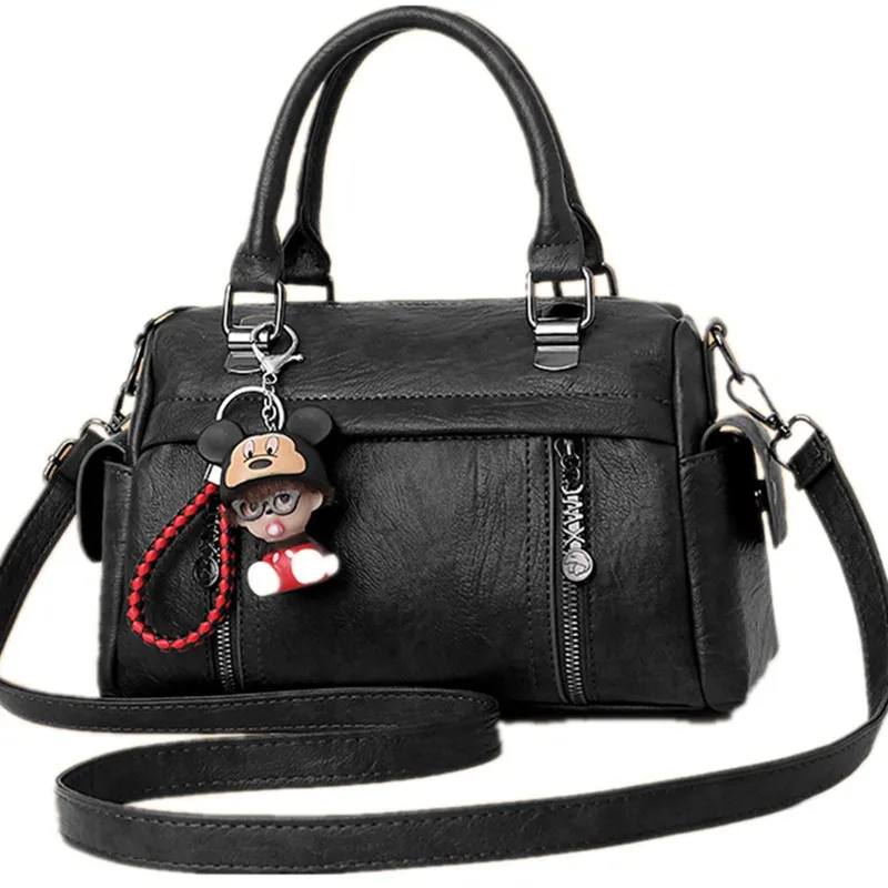 Винтажные кожаные женские сумки роскошные брендовые тоуты на ремне с