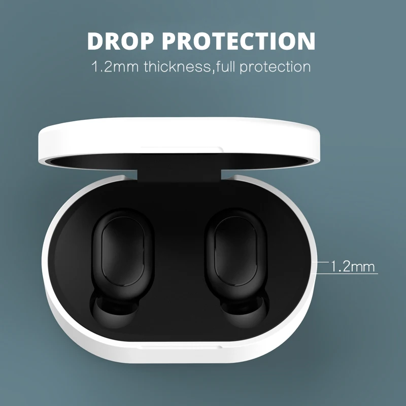 Новое поступление силиконовый защитный чехол для наушников Xiaomi Redmi Airdot TWS Bluetooth