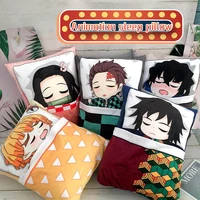 new anime pillow devils blade demon slayer blade sleeping pillow tanjirou nidou plush pillow travel pillow decorative pillows