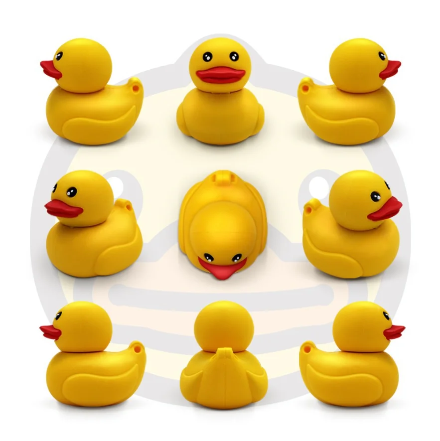 

10pcs/lot 2020 new custom small yellow duck USB2.0 U disk