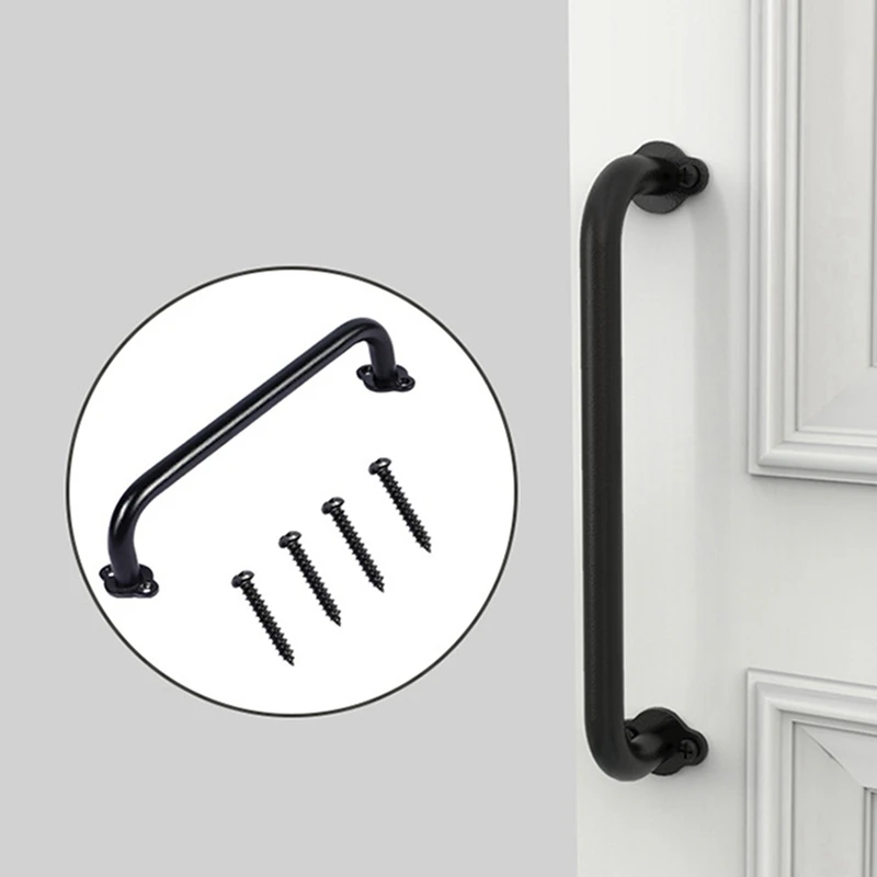 10-дюймовые металлические поручни для промышленных труб ручка двери сарая