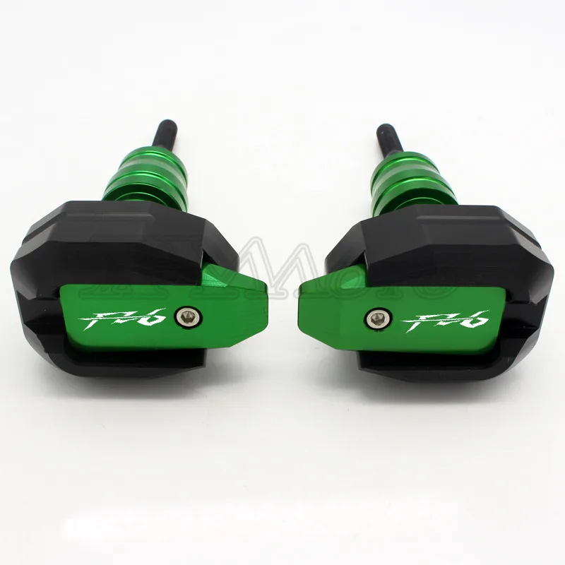green Для YAMAHA FZ6 FZ 6 аксессуары для мотоциклов защита от падения Рамка слайдер защита обтекателя противоаварийная панель протектор 8 цветов - Цвет: green