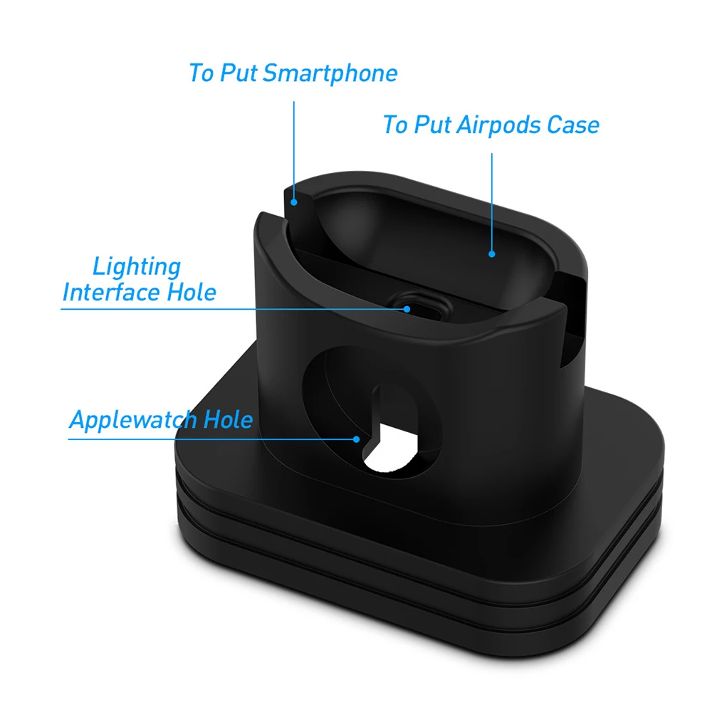 AIYIMA 2 в 1 Apple Watch Подставка для зарядки док-станции Airpods iPhone One Plus X XS 8 iWatch док-станция