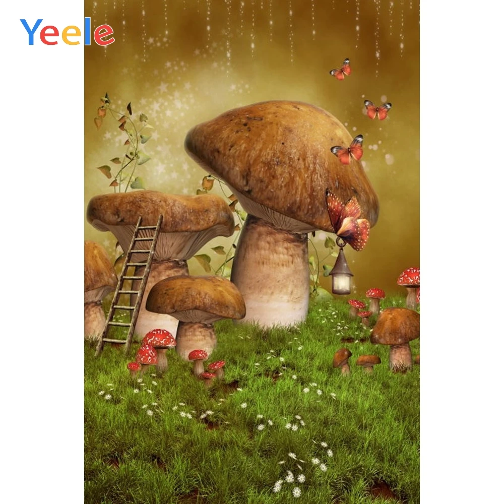 

Фоны для фотосъемки с изображением весенней Пасхи мечтательного леса грибов сказок детский фон для фотостудии