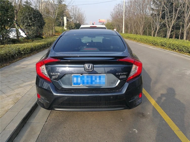 Для MC Civic спойлер ABS Материал заднее крыло автомобиля праймер цвет задний для Honda