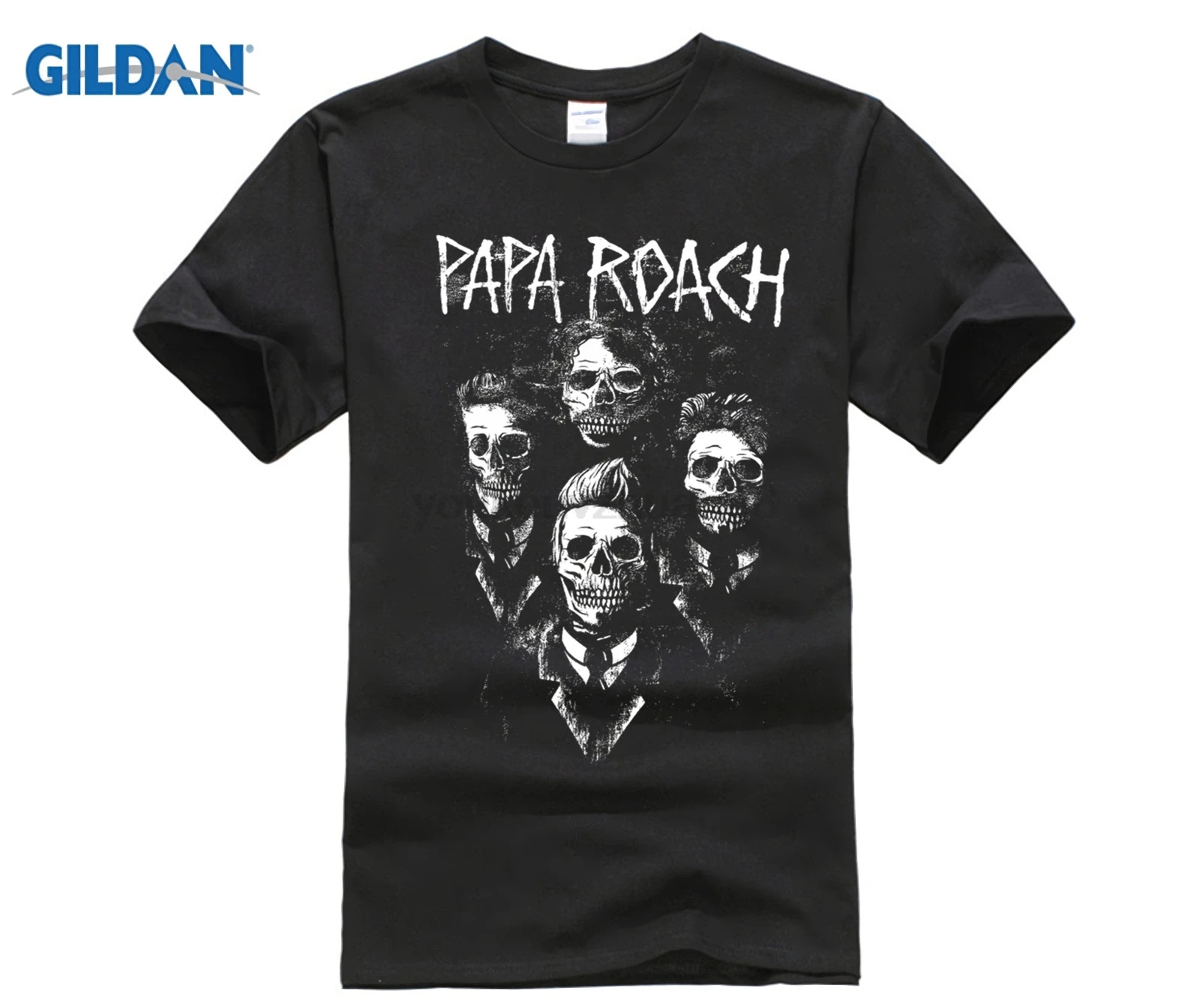 Горячие предложения Аутентичные Papa Roach группа портрет облегающая футболка S M L XL
