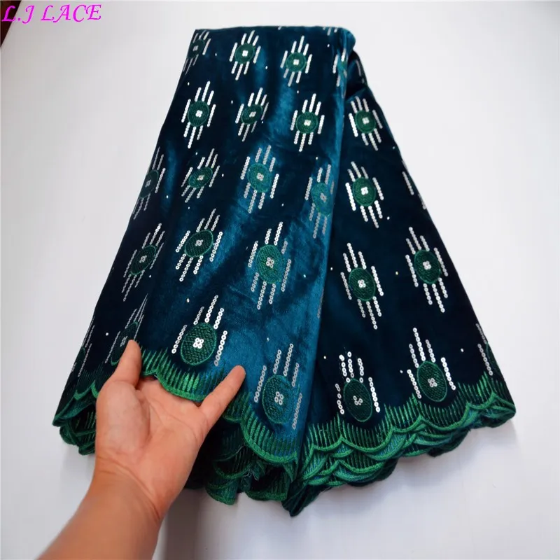 

Модный дизайн, мягкие бархатные ткани с камнями, высококачественные платья, сделай сам, праздничные кружева, ткани 5 ярдов LJ, бархатные круже...