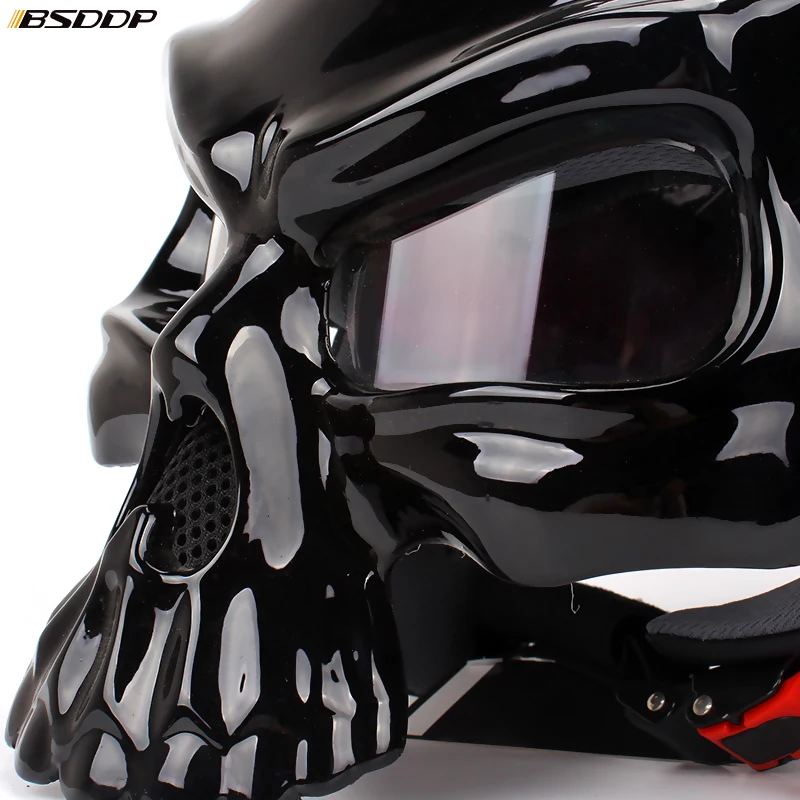 Motorcycle Helmet personality fashion Double Use Skull Half Face Helmets Capacetes Casco Retro Casque Ride safely | Автомобили и