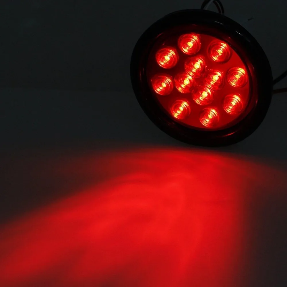 Светодиодный фонарь Partol для грузовиков 4 дюйма красный 12 дюймов универсальный