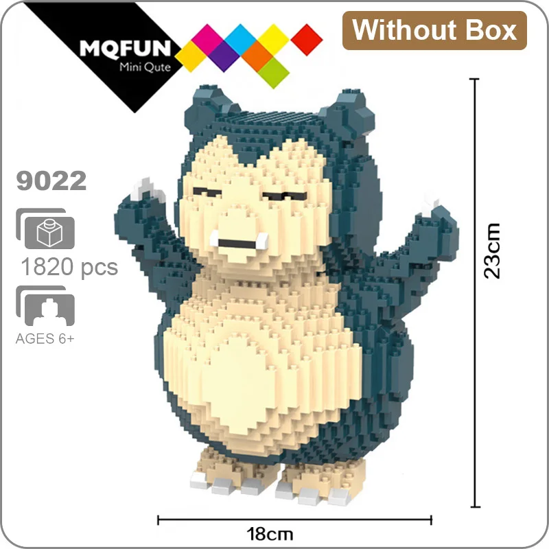 HC 9022 Without Box HC большой мультфильм Аниме Супер Герой Марио Тоторо Snorlax пластиковый строительный блок кирпичи игра DIY 3D Сборная модель обучающая игрушка - Цвет: HC 9022 Without Box