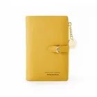 Женский кожаный короткий кошелек с несколькими отделениями, маленький дамский клатч, кошелек для монет, держатели для карт, тонкие женские кошельки, подарок для девушки