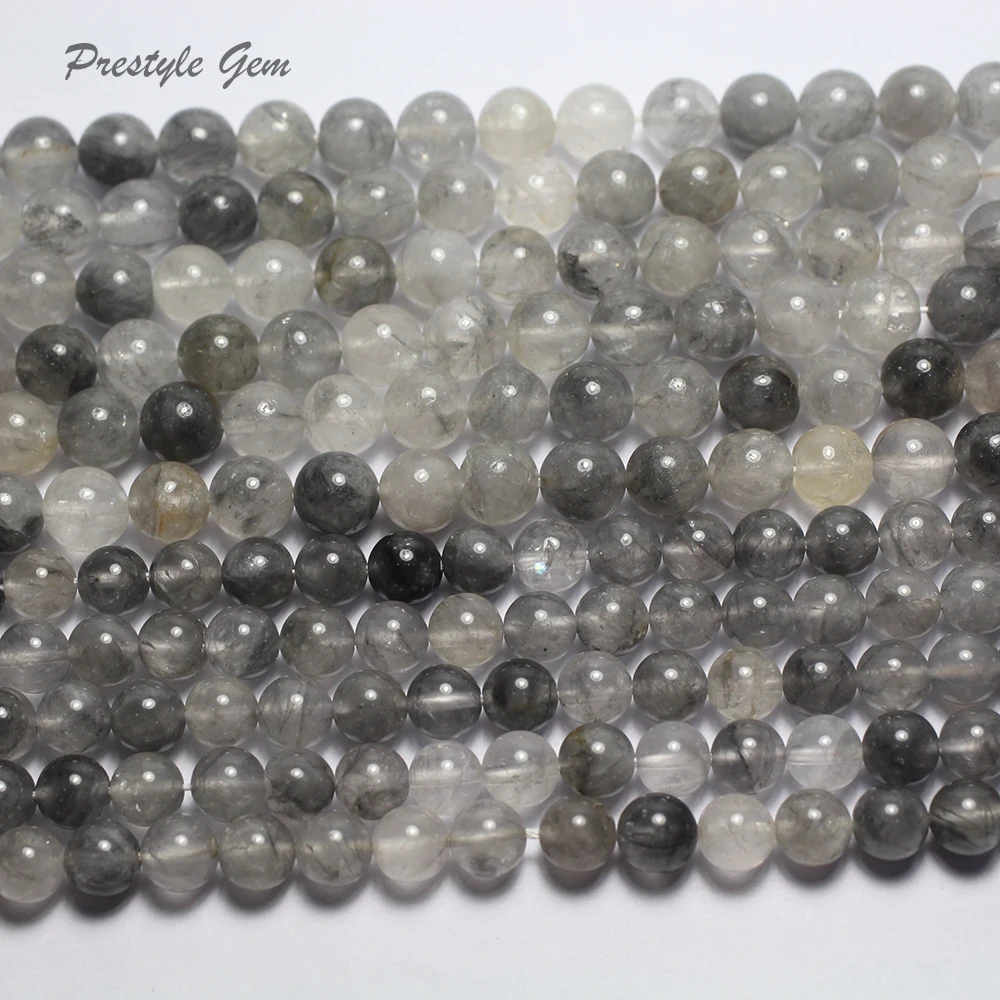 

Meihan Бесплатная доставка (2 пряди/комплект) натуральные 10 мм круглые бусины с кристаллом облака кварца для изготовления ювелирных изделий ил...