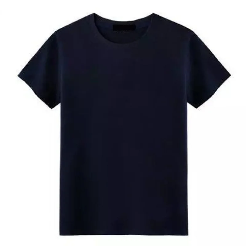 

Short-sleeved T-shirt men's pure pigment color pure black all black all white simple summer pure white t-shirt with half sleeves