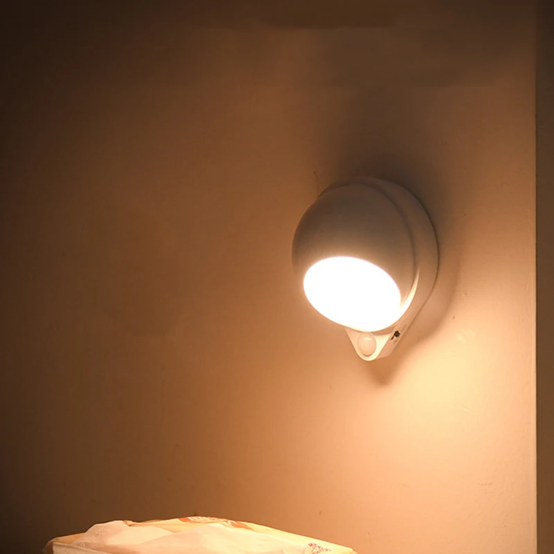 

LED Aisle Night Light Motion Sensor Convenience Light Wireless USB Recharge Staircase Bedside Light For Kitchen Cabinet Lamp