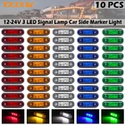 Водонепроницаемые габаритные огни для автомобилей, 10 шт., 12-24 В, 3 светодиода