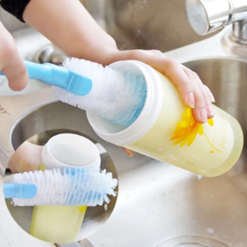 Ложки с длинной ручкой многоцелевой кисти горшок щетка чашка очистки термос для