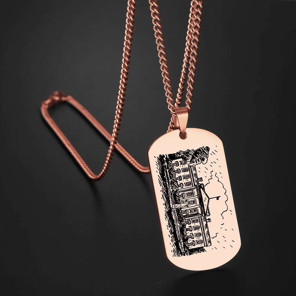 Fishhook Белый дом мощность США Америка голос Розовое золото Цвет Нержавеющая сталь