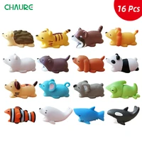 Pcs Cable Protector Cute Animal bites winder organizer Cartoon Cover Protect Case Cable buddies for phone Decor Accessory