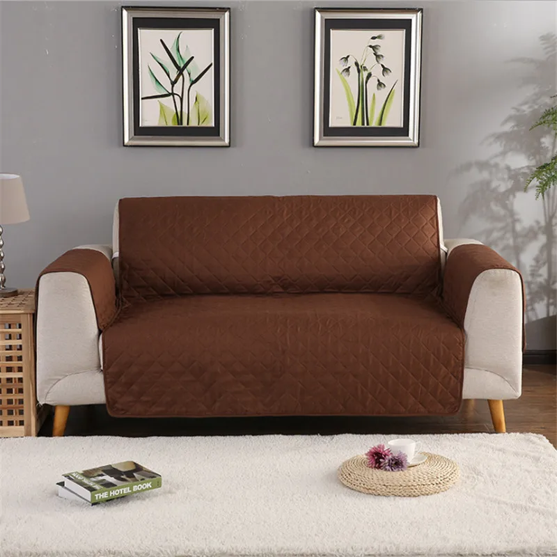 

Double-sided Sofa Couch Cover Chair Throw Pet Dog Kids Mat Furniture Protector Reversible Washable Removable Armrest Slipcovers