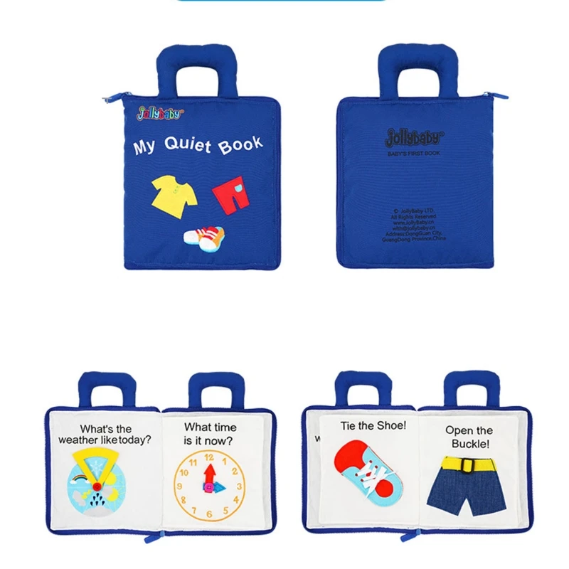 

Nontoxic Baby Soft Activity Cloth Books Early Education Toys Infants Toddler Learning Sensory Story Book