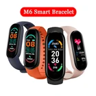 Смарт-часы M6, фитнес-браслет для мужчин и женщин, Смарт-часы Bluetooth, пульсометр, спортивный фитнес-трекер, браслет для Xiaomi Redmi Apple