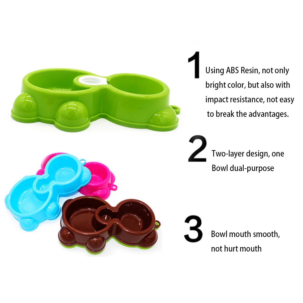 Миска для кормления домашних животных в форме медведя с портом бутылки воды