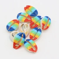 10pcslot natural freshwater colors shell fashion conch shell loose beads for making jewerly accessories size 14x18 16x20mm