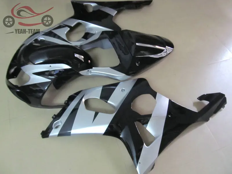 Custom your own fairings set for Suzuki GSXR1000 2000 2001 2002 K2 silver black motorcycle faring body parts GSXR 1000 00 01 02 |