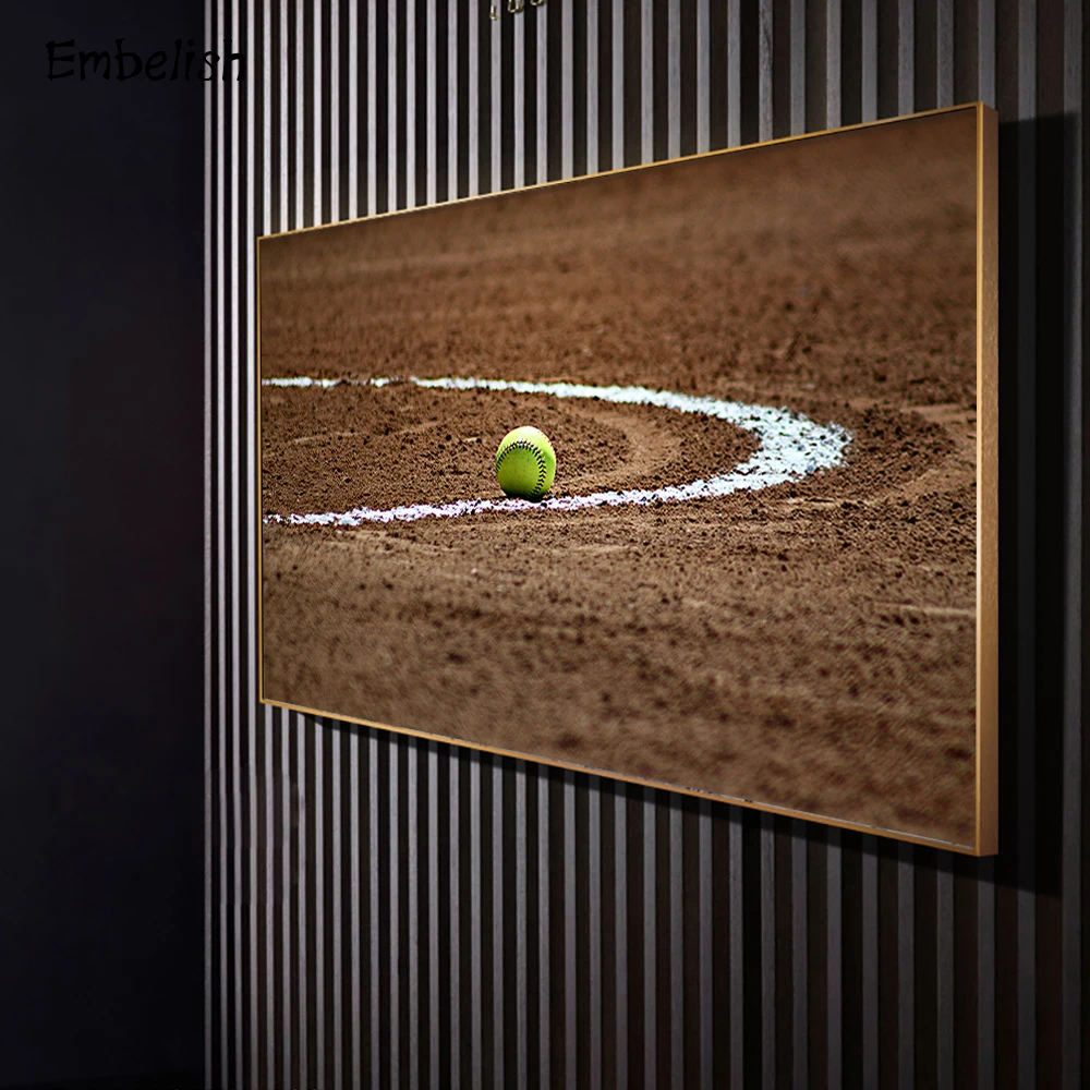 

1 Pieces Green Baseball Sports Wall Posters For Living Room Modern Home Decor Pictures HD Print Canvas Painting Artwork
